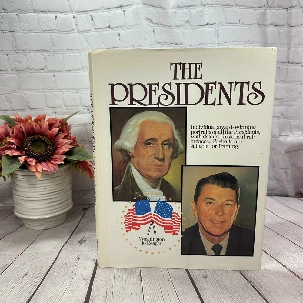 vintage 1984 The Presidents Portrait Collection hardcover Book